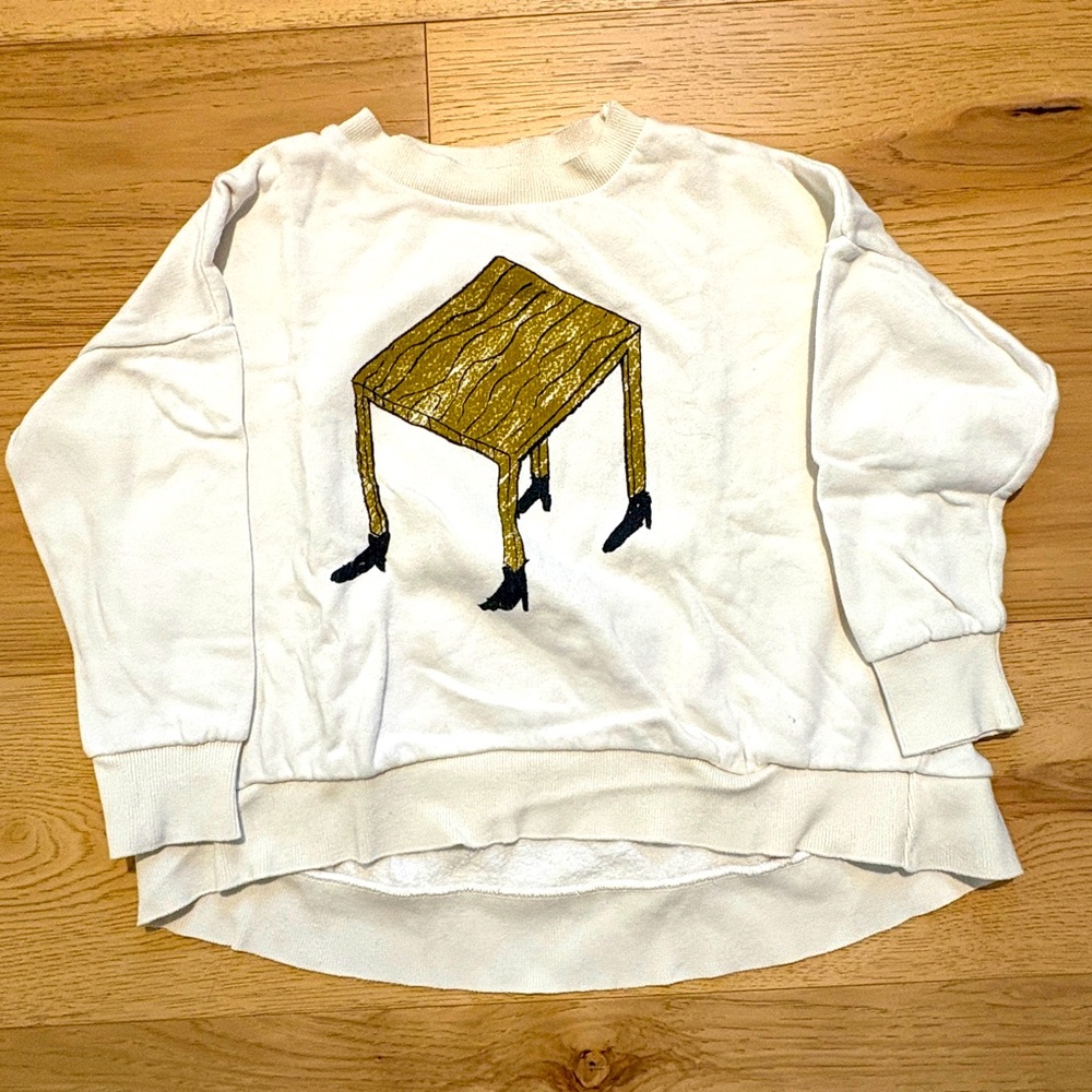 Bobo Choses table graphic sweatshirt size 4-5y